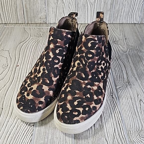 Steve Madden CRUSHIN Animal Print Wedge Ankle Boot Sneakers, Women's 9 - Picture 12 of 13